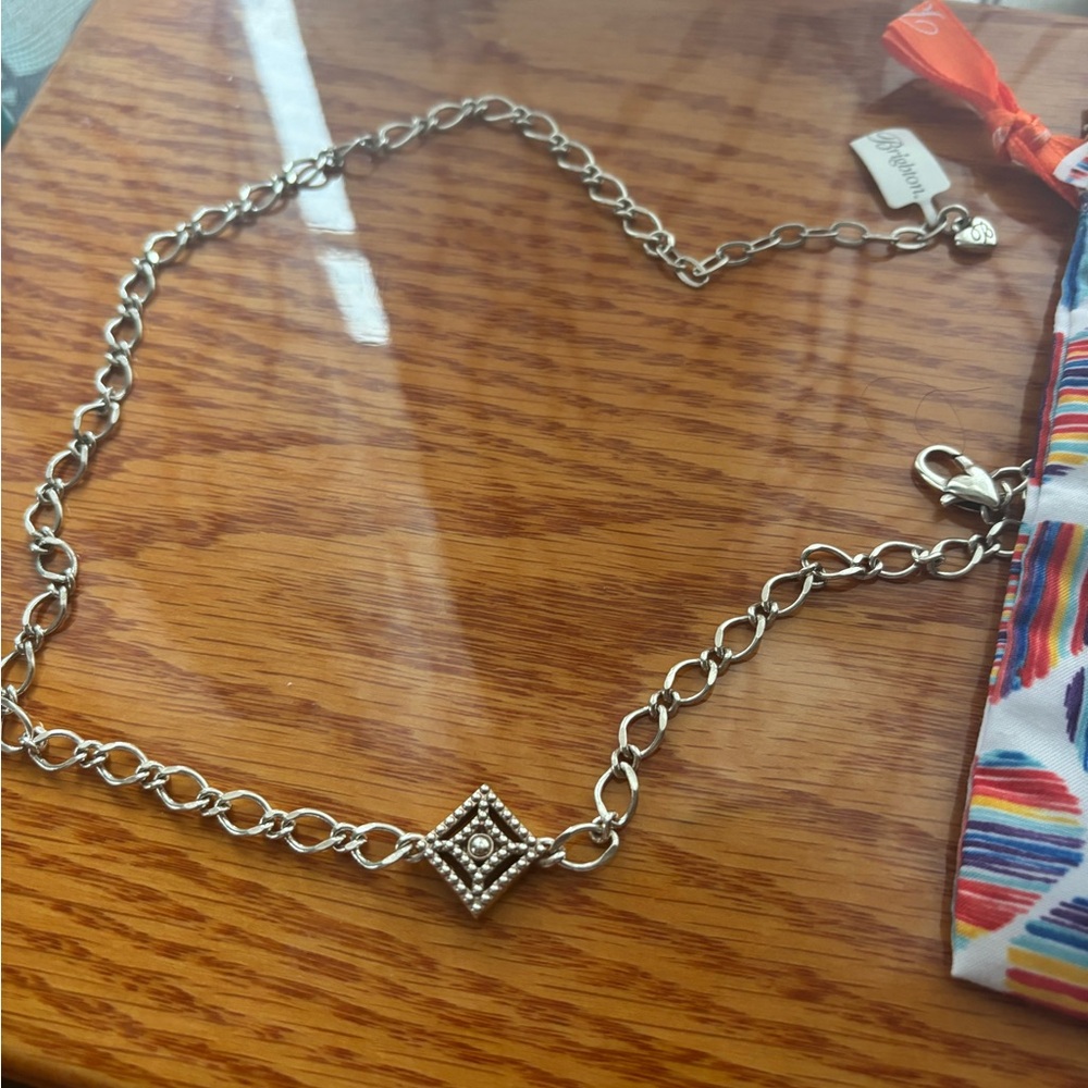 Brighton Silver Classic Necklace with Decorative Charm